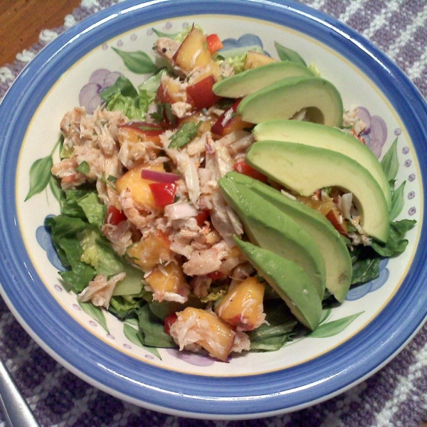 Crab & Avocado Salad with Fruit Salsa
