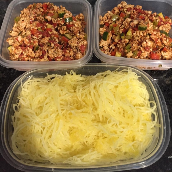 Spaghetti Squash with Paleo Meat Sauce