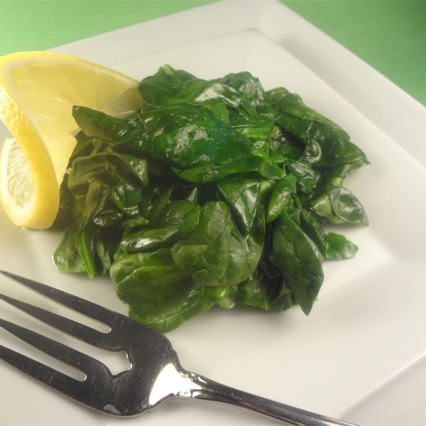 Buttery Lemon Spinach