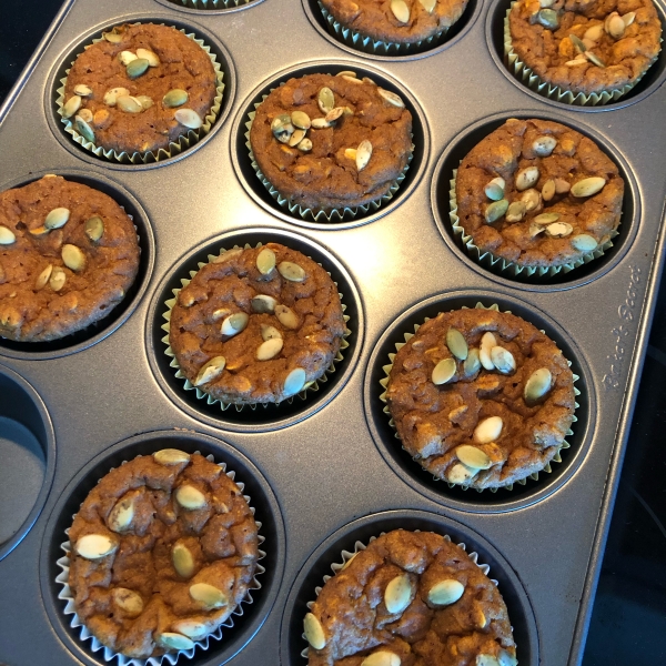 October Oatmeal Pumpkin Muffins