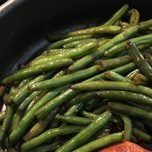 Steamed Green Beans with Roasted Tomatoes