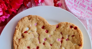 Giant Heart-Shaped Pan Cookie