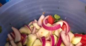 Cucumber, Tomato, and Red Onion Salad