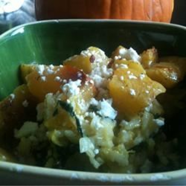 Roast Pumpkin and Feta Risotto