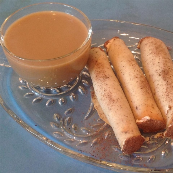 Mocha Cigars with Coffee Cream