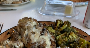 Chicken Gruyere with Sauteed Mushrooms