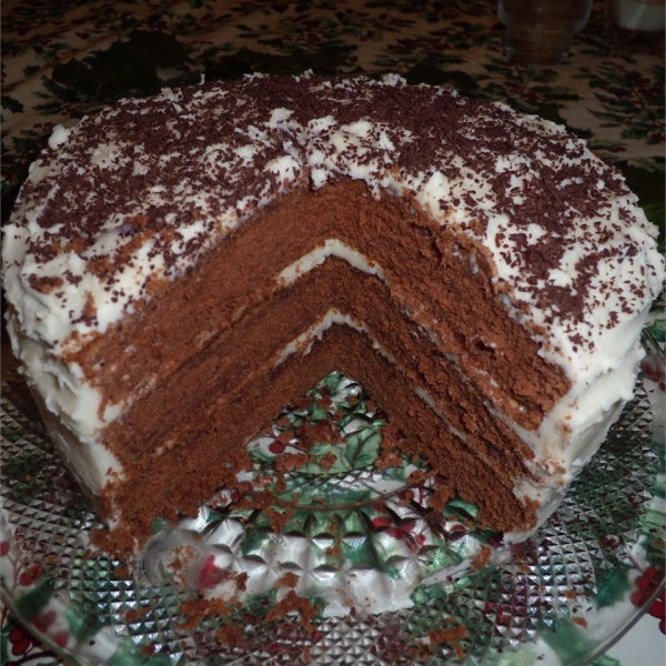 Chocolate Lizzie Cake with Caramel Filling