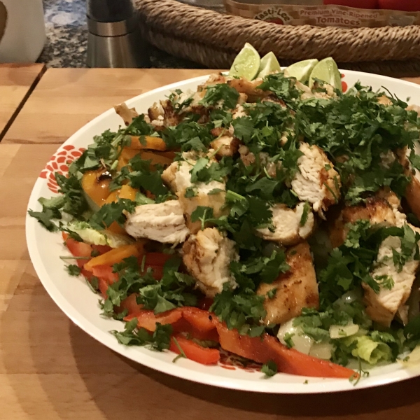 Grilled Chicken Fajita Salad