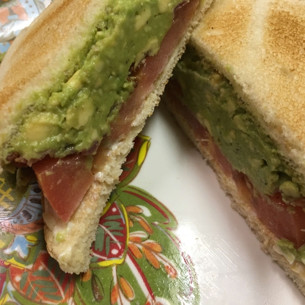 Midnight Snack Avocado Sandwich