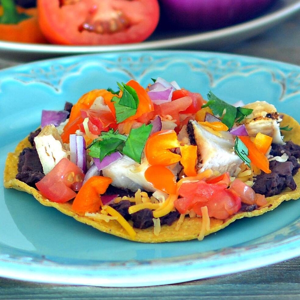 Chicken Tostadas