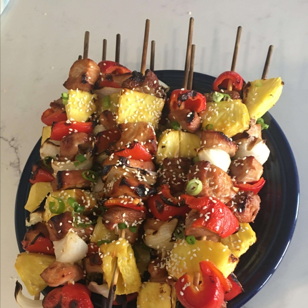 Grilled Pork and Pineapple Kabobs