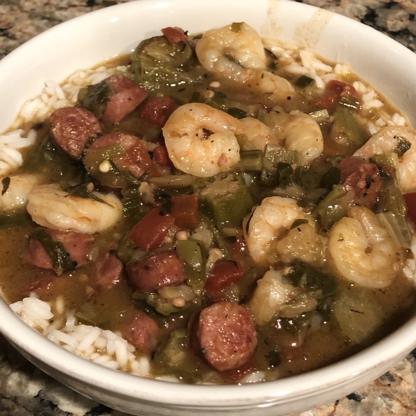 Husband's Grandmother's Shrimp Gumbo