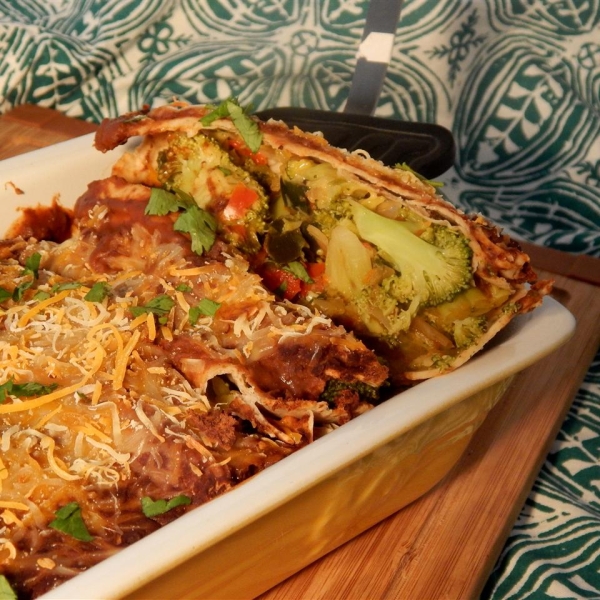 QOB Veggie Enchiladas