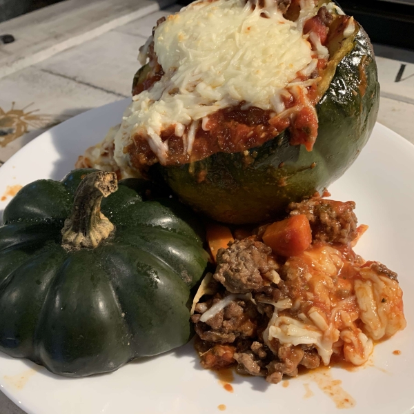 Sausage and Beef Stuffed Acorn Squash