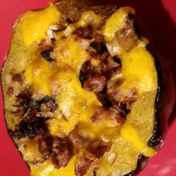 Sausage and Beef Stuffed Acorn Squash