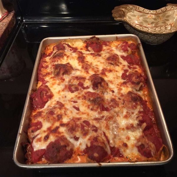 Creamy Meatball Sub Casserole