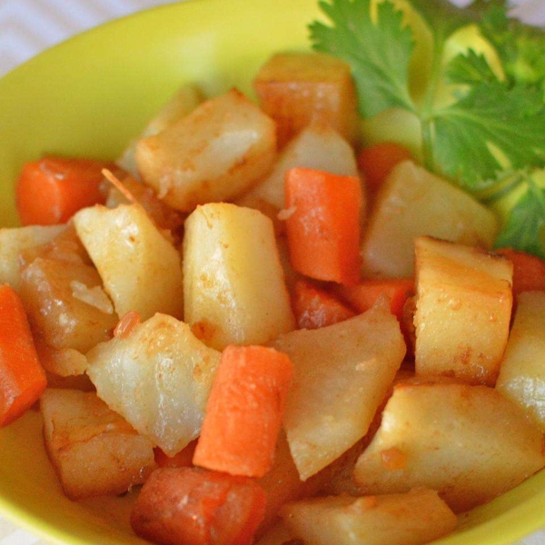 Campfire Potatoes and Carrots