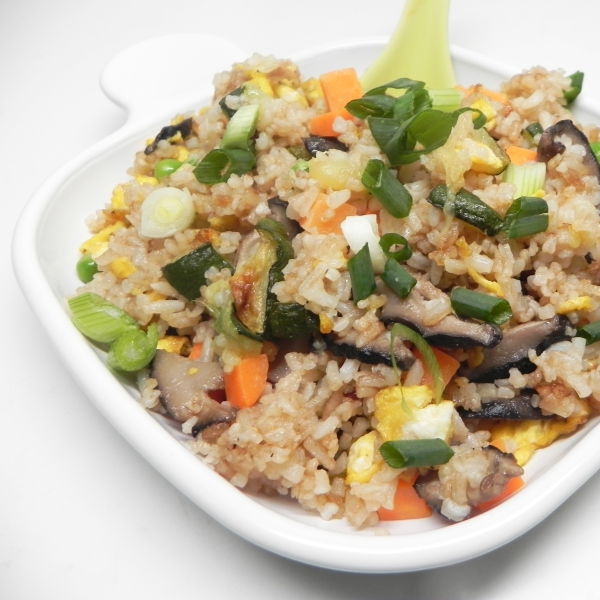 Egg Fried Rice with Cucumber