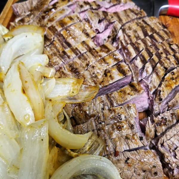 Barbequed Marinated Flank Steak