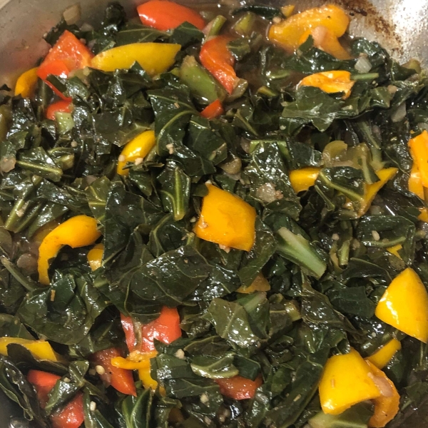 Sweet and Tangy Sautéed Collard Greens