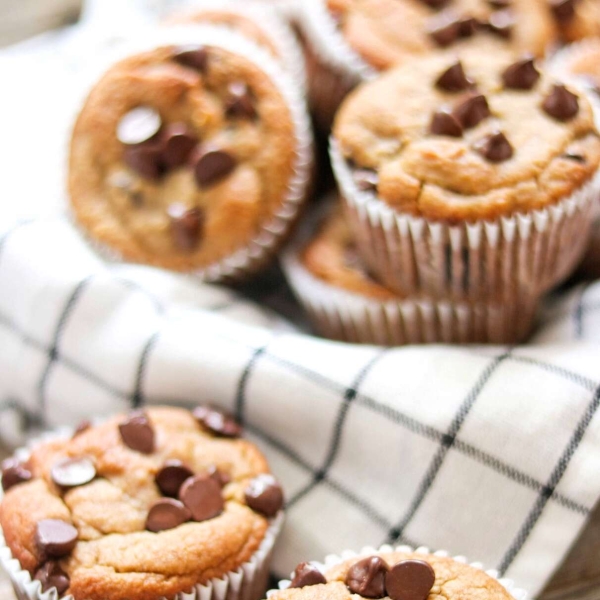 Gluten-Free Banana-Chocolate Chip Muffins