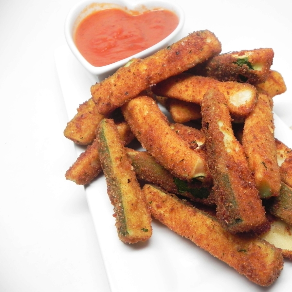 Vegan Oven-Fried Zucchini Sticks