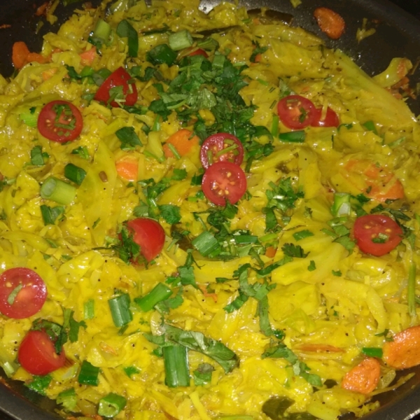 Coconut Curry Cabbage