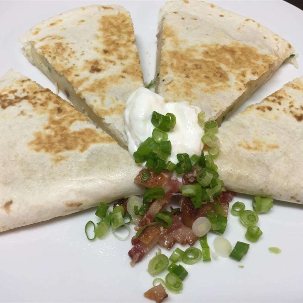 Mashed Potato Quesadilla