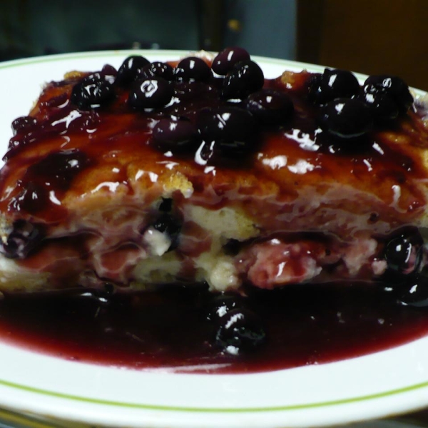 Overnight Blueberry French Toast