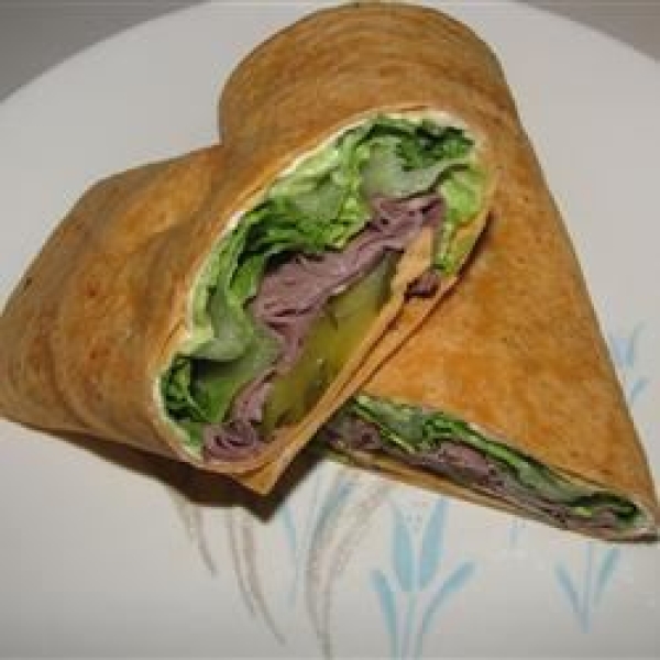 Roast Beef and Avocado Wraps