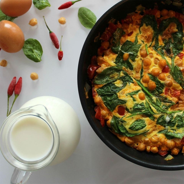 Brunchtime Spicy Chickpea Frittata