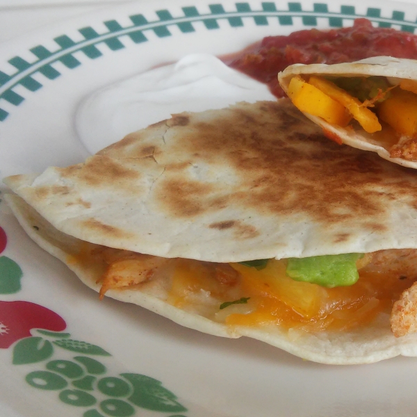 Chicken and Vegetable Quesadillas