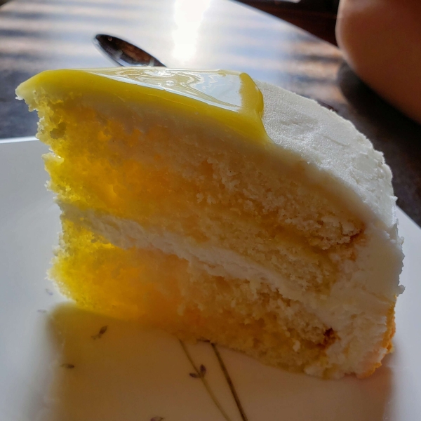 Lemon Cake with Lemon Filling and Lemon Butter Frosting