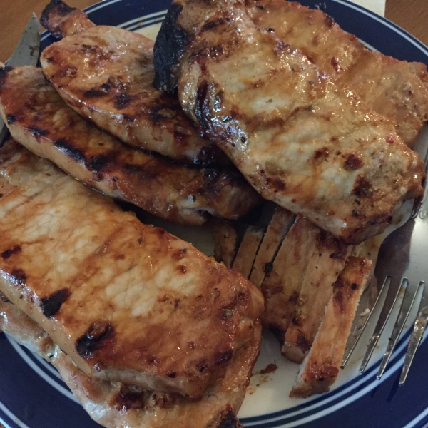 Grilled 'Fusion' Pork Chops