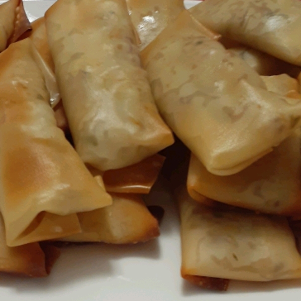 Baked Pork Spring Rolls