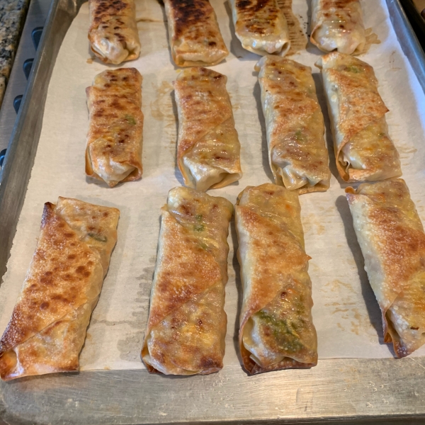 Baked Pork Spring Rolls