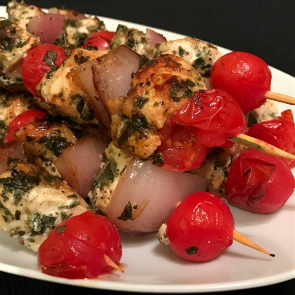 Pesto Chicken Kabobs