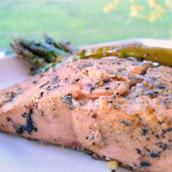 Grilled Dijon-Lemon Pepper Salmon