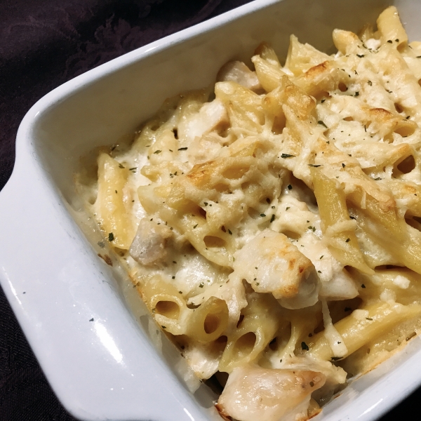 Chicken Alfredo Bake