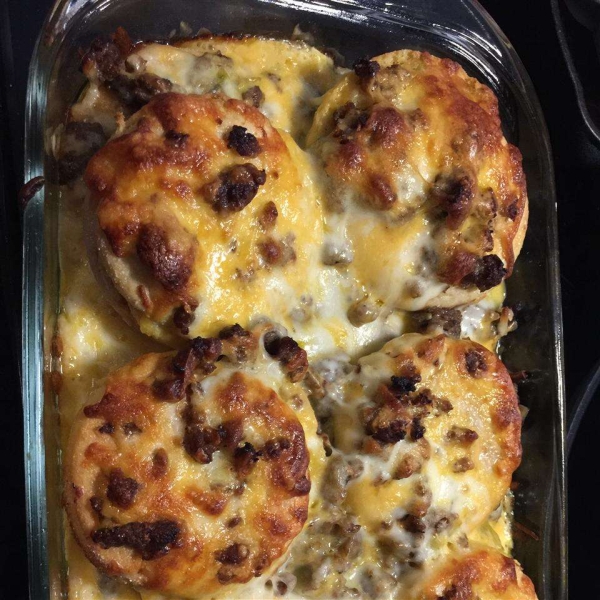 English Muffin Breakfast Strata