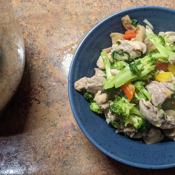 Spaghetti Squash with Chicken and Veggies