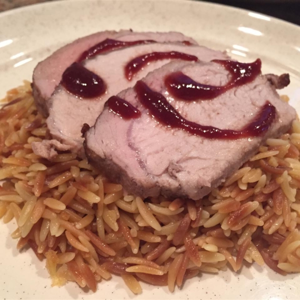 Pork Tenderloin with Balsamic Plum Reduction