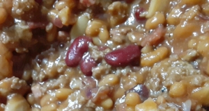 Slow Cooker Cowboy Beans