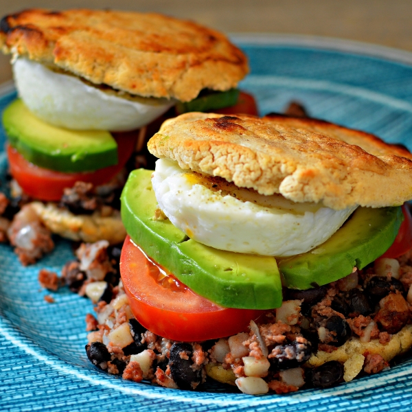 Corned Beef Hash Arepas