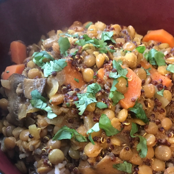 Spicy Lentil Quinoa Curry