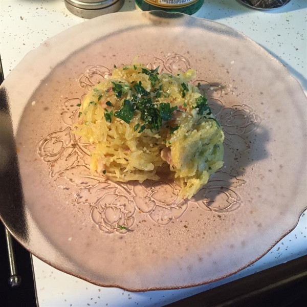 Spaghetti Squash Carbonara