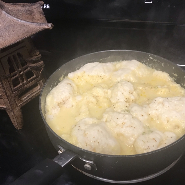 Lighter Chicken and Dumplings