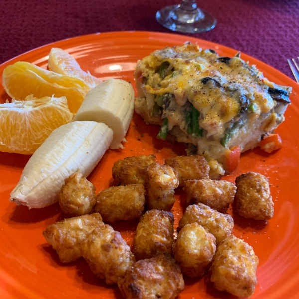 Overnight Asparagus Mushroom Strata