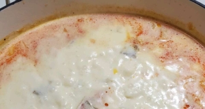 Potato Soup with Fish and Cheese