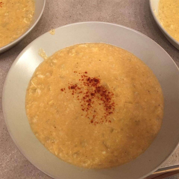 Potato Soup with Fish and Cheese